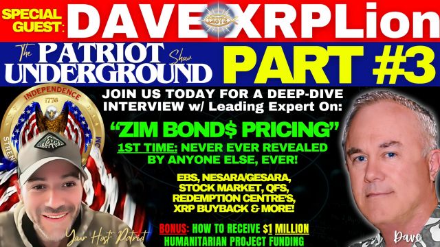 Dave XRPLion: Part 3 ZIM Price Reveal 1st Ttime Ever Best Deep Dive on ZIM Bonds Must Watch Trump News if You Thought You Heard it All From Dave, Wait...
